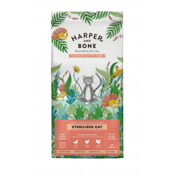 Pienso natural para gatos con sensibilidades Harper And Bone, sin cereales, con pato, pollo y pavo frescos