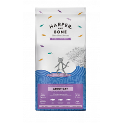 Pienso para gatos adultos completo Harper And Bone con atún, pescado, salmón, omega 3, sin cereales ni gluten