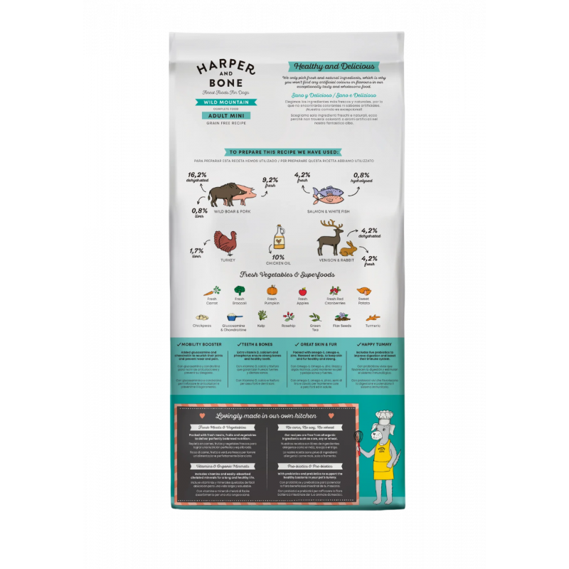 Pienso seco Harper & Bone mini proteínas salvajes