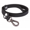 Correa de perro Zoopets de neopreno negra con estampado de Snoopy, ideal para paseos diarios.