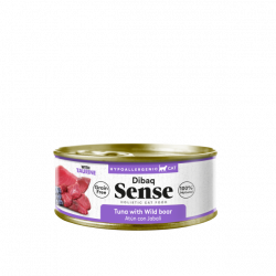 Dibaq Sense Cat Atún & Jabalí con Arándanos 70G - Comida húmeda natural sin cereales para gatos, rica en antioxidantes