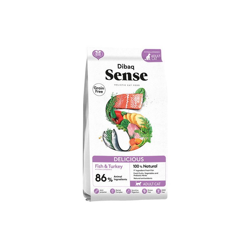 Dibaq Sense Cat Delicious, alimento para gatos con salmón y arenque fresco