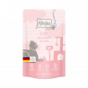 Comida humeda para gatitos MjAMjAM de pollo con aceite de salmón. Alimento natural y completo para el crecimiento de tu gato