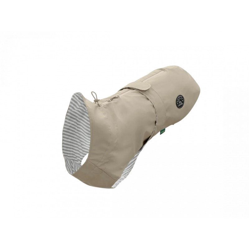 Chubasquero Hunter Milford Beige para perros impermeable, cómodo y ajustable para proteger en días de lluvia