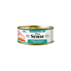 Dibaq Sense Cat Pollo & Pato 70G - Comida húmeda natural sin cereales para gatos