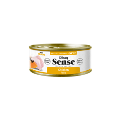 Dibaq Sense Cat Pollo con Papaya 70G - Comida húmeda natural sin cereales para gatos