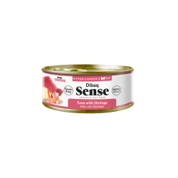 Dibaq Sense Cat Atún y Gambas con Patatas 70G - Comida húmeda natural sin cereales para gatos, rica en proteínas