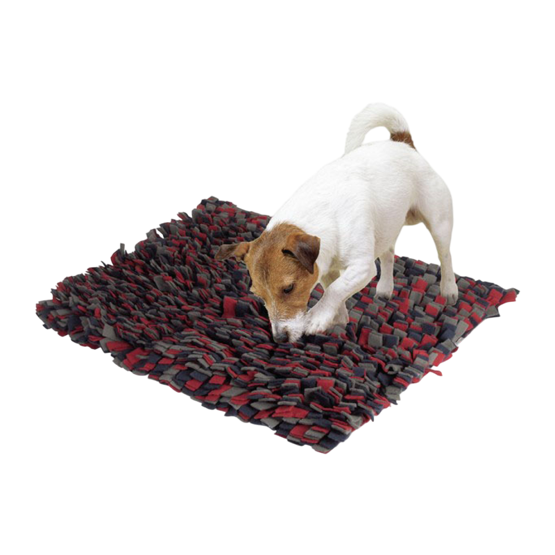 Alfombra olfateadora Camon Genius azul-rojo 90x70cm para perros y gatos. Juguete interactivo.
