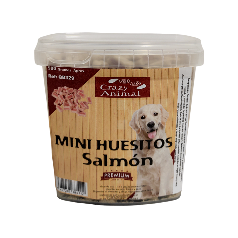 Mini Huesitos de Salmón Para Perros CrazyAnimal