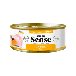 Lata Dibaq Sense Cat Pollo con Papaya 70G - Comida húmeda para gatos sin cereales