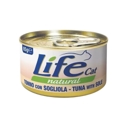 Life Natural comida húmeda para gatos, sabor Atún con Lenguado