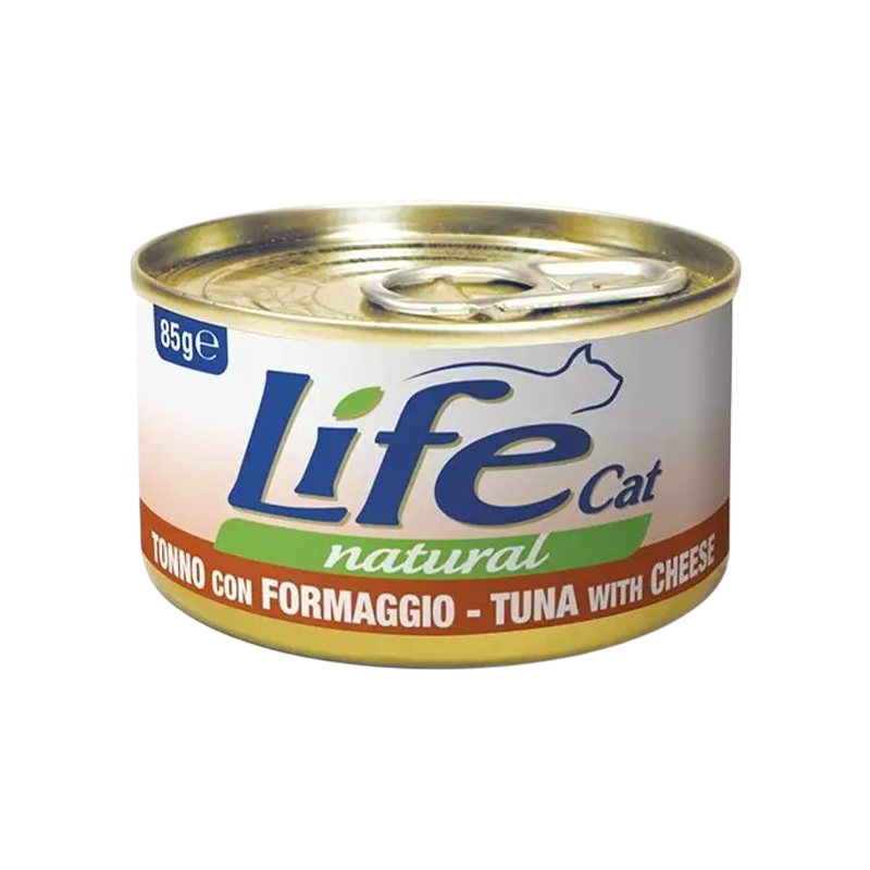 Life Natural comida húmeda para gatos natural de Atún y Queso