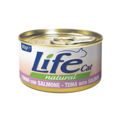 comida húmeda para gatos Life Natural, atún y salmón ricos en Omega-3