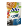sopa para gatos con salmón y atún de Life Natural, 60g, alimento húmedo con omega-3 y proteínas para la salud felina
