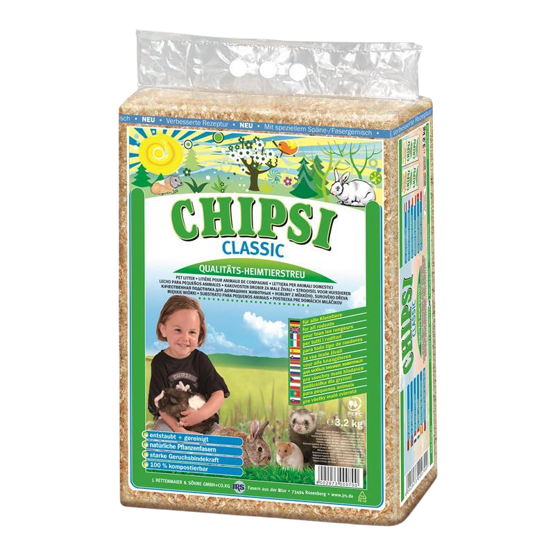 Chipsi Classic Viruta de madera para roedores y aves