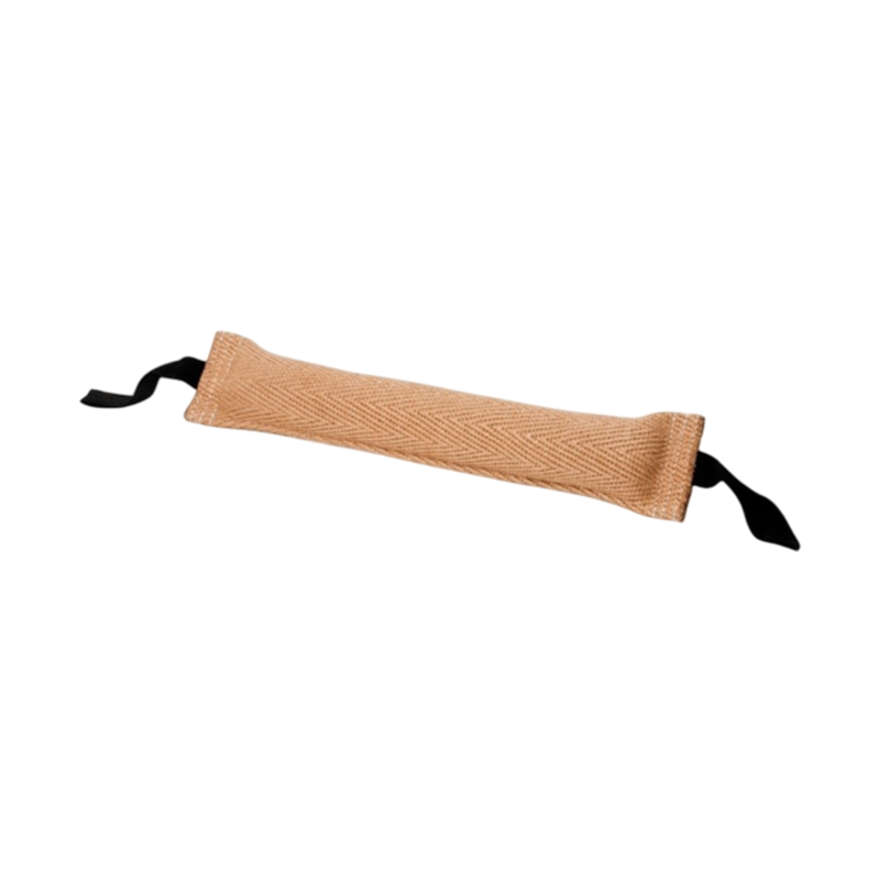 Juguete de adiestramiento para perros Camon Dummy de yuta con dos asas de 10x60cm.