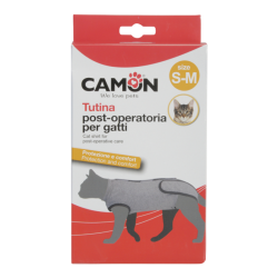 Camiseta postoperatoria para gatos Camon, recuperación, post-cirugía, protector de heridas, alternativa al cono, talla S/M
