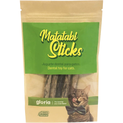 Sticks de Matatabi Gloria para gatos Juguete dental natural 5 unidades Reduce sarro y mal aliento