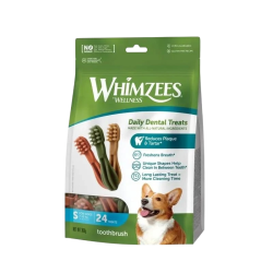 Whimzees Snack Dental Toothbrush S 24 unidades para perro pequeño