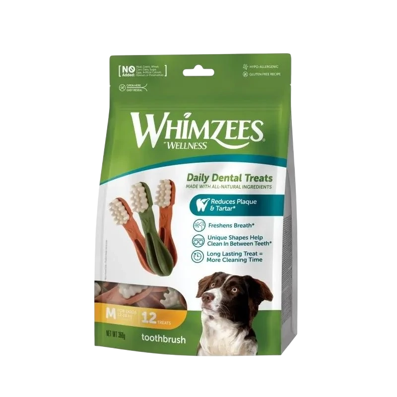 Huesos dentales Whimzees M reduce sarro placa perro 12 uidades