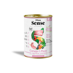 Dibaq Sense Lata Conejo & Pavo - Comida húmeda para perros hipoalergénica