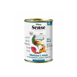 Dibaq Sense Lata Merluza & Atún comuda húmeda para perros sin cereales ni gluten