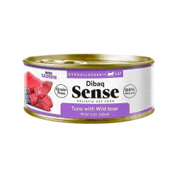 Dibaq Sense Cat Atún & Jabalí con Arándanos 70G - Comida húmeda para gatos sin cereales, rica en antioxidantes