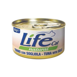 Life Natural comida húmeda para gatos, sabor Atún con Lenguado