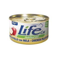 Life Natural comida húmeda para gatos de Filetes de Atún con Manzana de 85gr para gatos.