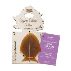 juguete para gato rub fish resina organica pez instinto caza