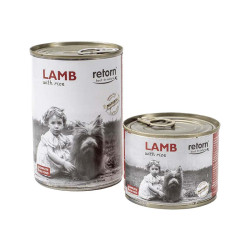 Retorn - Lata de comida húmeda para perros, sabor cordero con arroz.