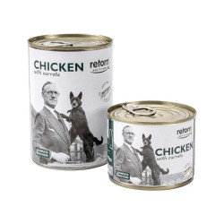 Retorn - Lata de comida húmeda para perro, sabor pollo con zanahorias.