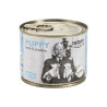 Retorn Puppy Lata de comida húmeda para perros cachorros, sabor cordero y pollo.