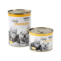 Retorn - Lata de comida húmeda para perros monoproteica, sabor solo pollo.