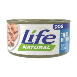 Lata Life Natural 90g comida húmeda para perros con filetes de atún naturales