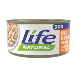 Life Natural comida húmeda para perros filetes de pollo con calabaza