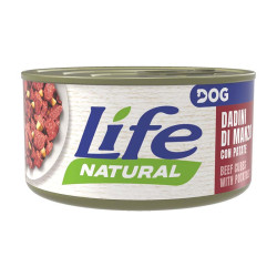 Lata Life Natural 90g comida húmeda para perros con carne de res y patatas