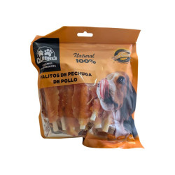 Snack para perro Quibropets palitos de pechuga de pollo natural 530gr, premio alto en proteína y bajo en grasa