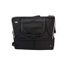 Transportín Quibropets plegable negro 43x33x35 cm para perro gato, bolso de viaje ventilado y ligero.