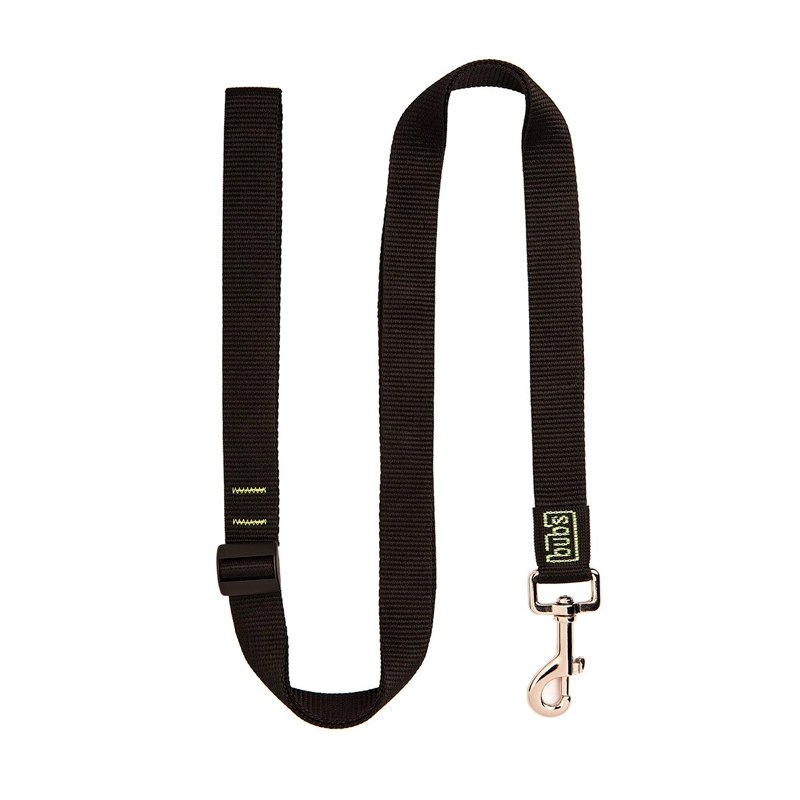 Correa extensible para perro Bub's en color negro, talla pequeña (60-100cm)