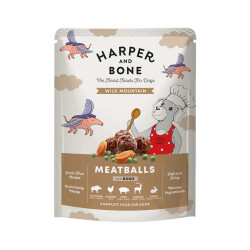 Albóndigas Wild Mountain Harper & Bone para perros, comida húmeda natural y nutritiva.