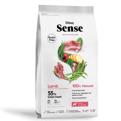Dibaq Sense Grain Free Cordero, pienso para perros natural sin cereales, rico en proteínas