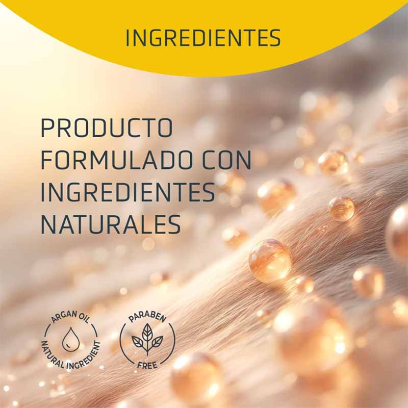 Champú Artero Bloom con aceite de argán y extractos naturales para pelo largo del perro