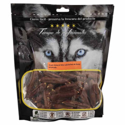 Envase Mini Salchichas de Buey Ahumado Tiempo de Profesionales 500gr