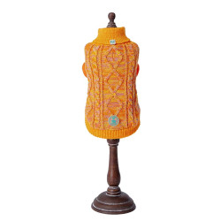 Jersey Freedog Mille Naranja para perros sobre fondo blanco.