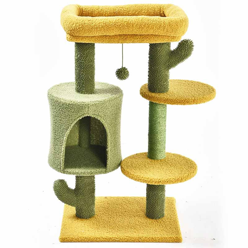 Rascador Cactus con caseta My Garden Premier CAT - diseño completo de 90 cm