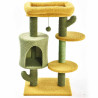 Rascador Cactus con caseta My Garden Premier CAT - diseño completo de 90 cm