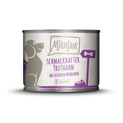 MjAMjAM Latan Pavo con Zanahorias comida húmeda natural para perros