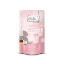 MjAMjAM Lata gatito Pollo con Aceite de Salmón 125gr – comida húmeda kitten