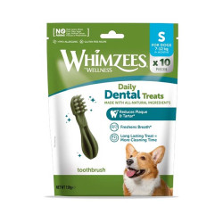 Whimzees Toothbrush S 10 piezas snack dental natural para perros